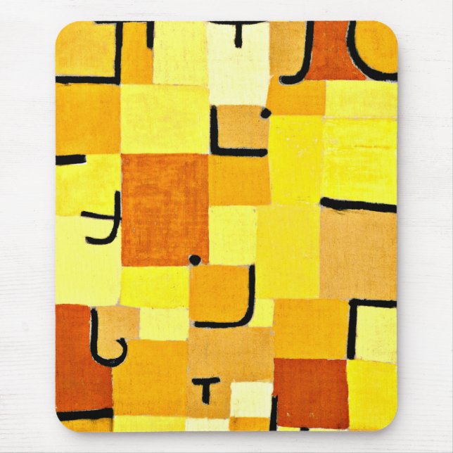 Klee - Characters in Yellow Mouse Mat (Front)