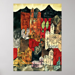 Klee - City of Churches, 1918 Poster