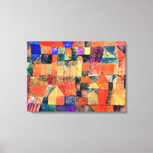 Klee - City with the Three Domes Canvas Print