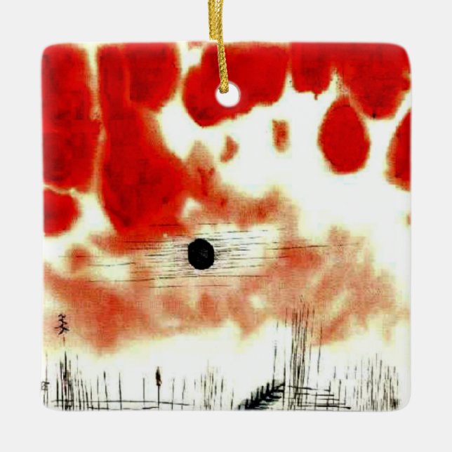 Klee - Clouds over Bor, Ceramic Ornament (Front)