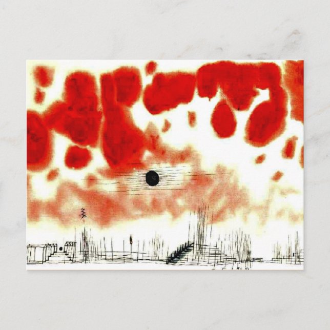 Klee - Clouds over Bor Postcard (Front)