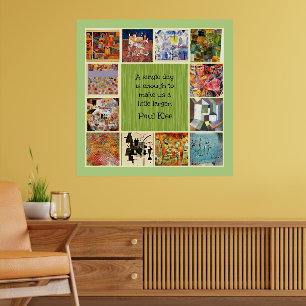 Klee - Colorful Collage Poster