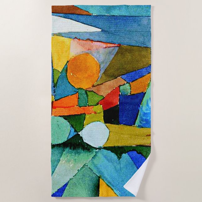 Klee - Colour-Shapes Beach Towel (Front)