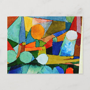 Klee - Colour-Shapes Postcard