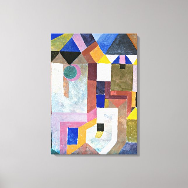 Klee - Colourful Architecture Canvas Print (Front)