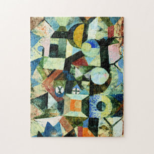 Klee - Composition with the Yellow Half Moon Jigsaw Puzzle