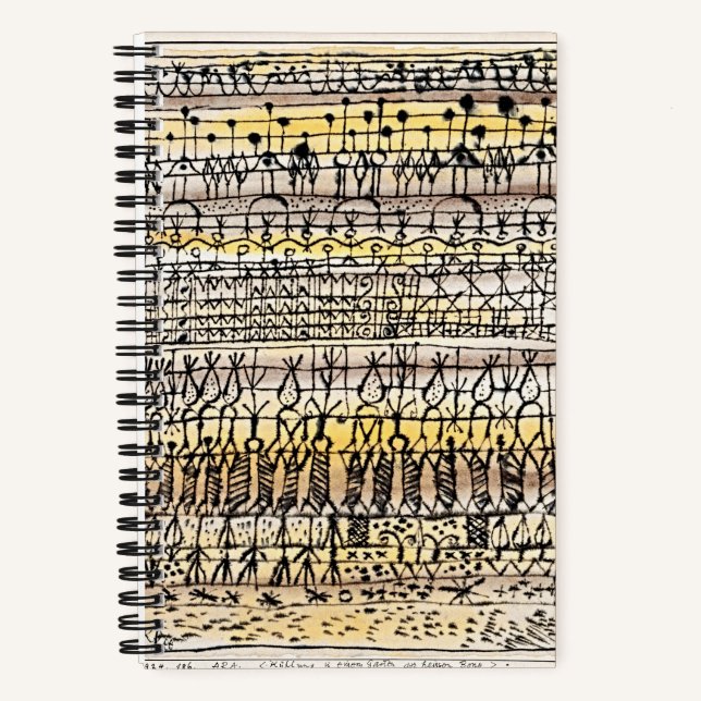 Klee Cooling Garden Abstract Notebook (Front)