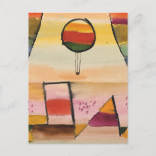 Klee - Der Ballon im Fenster Holiday Postcard