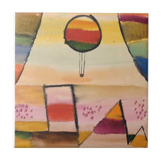 Klee - Der Ballon im Fenster Tile (Front)