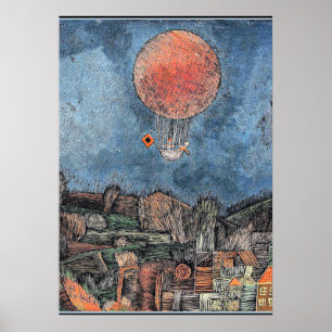 Klee - Der Luftballoon, abstract artwork Poster