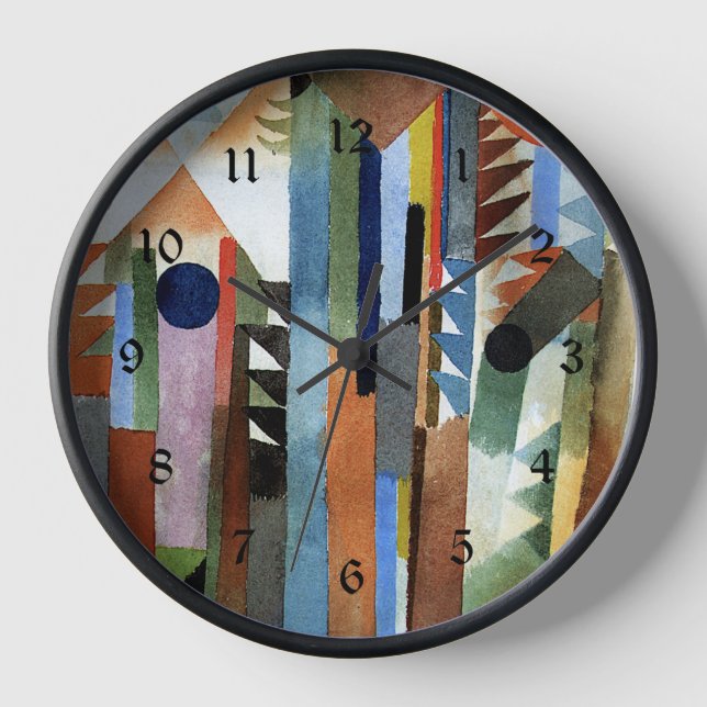 Klee - Der Wald der aus dem Samenkom  Clock (Front)