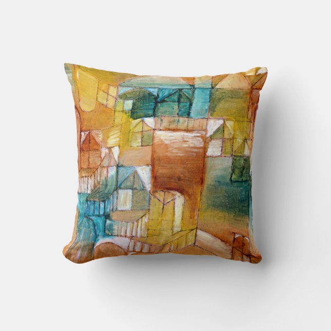 Klee - Fascade Brown-Green Cushion (Front)