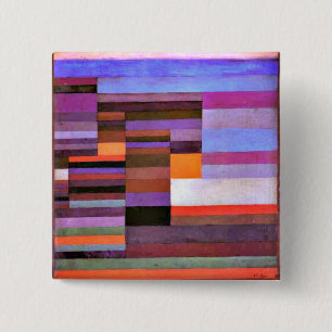 Klee - Fire Evening 15 Cm Square Badge