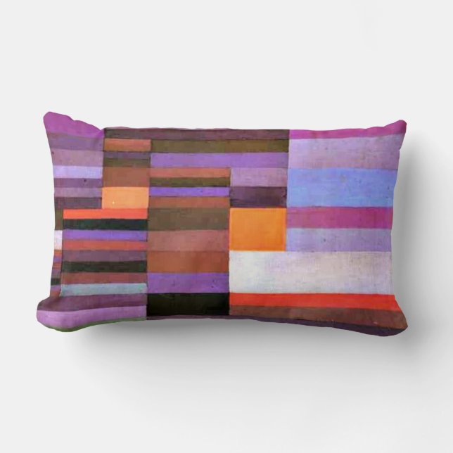 Klee - Fire in the Evening Lumbar Cushion (Front)