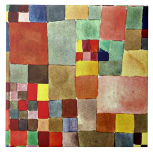 Klee - Flora on Sand, popular abstract artwork, Tile