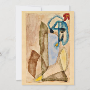 Klee - Flower in March, abstract art Card