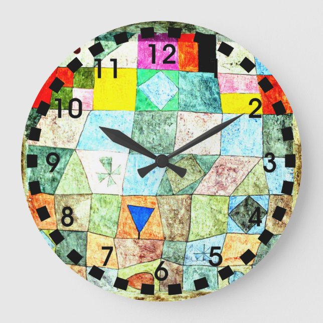Klee - Freundliches Spiel Anagoria Large Clock (Front)
