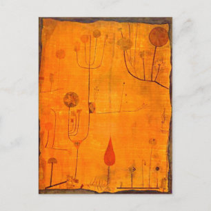 Klee - Fruits on Red Postcard