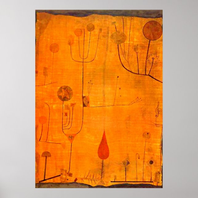 Klee - Fruits on Red Poster (Front)