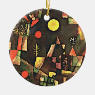 Klee - Full Moon Ceramic Tree Decoration