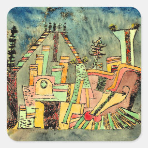 Klee - Garden on Debris Square Sticker