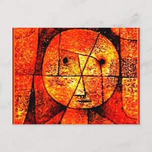 Klee - Gauze, colourful abstract artwork Postcard
