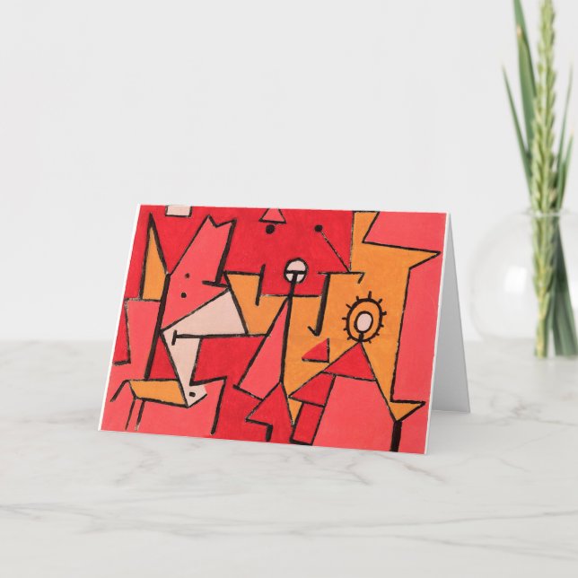 Klee - Heat, colourful painting, Card (Front)