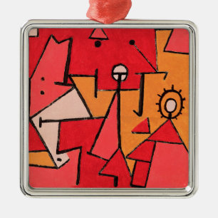 Klee - Heat, famous painting, Metal Tree Decoration