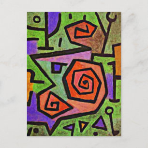 Klee - Heroic Roses, Postcard