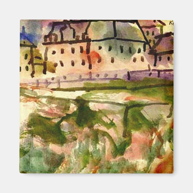 Klee - Houses Near the Gravel Pit-1913 Magnet (Front)