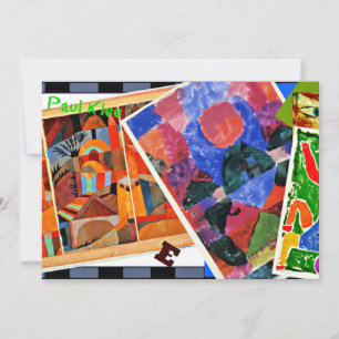 Klee - I Love Paul Klee, collage, Card