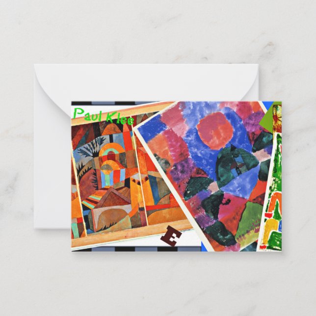Klee - I Love Paul Klee, collage Card (Front)