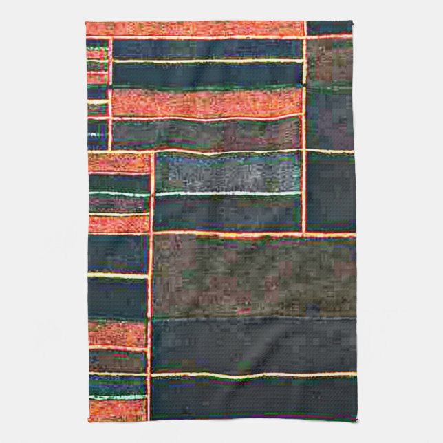 Klee - In the Current six thresholds Tea Towel (Vertical)