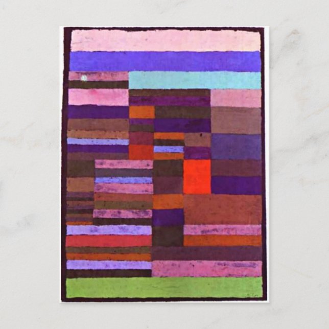 Klee - Individualised Altimetry of Stripes-1930 Postcard (Front)