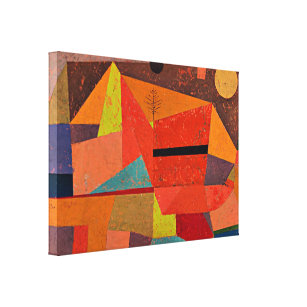 Klee - Joyful Mountain Landscape Canvas Print