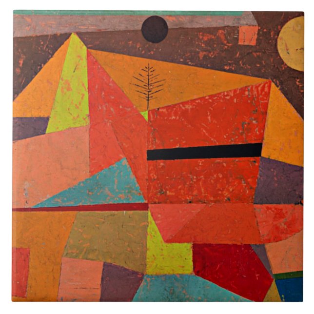 Klee - Joyful Mountain Landscape Tile (Front)