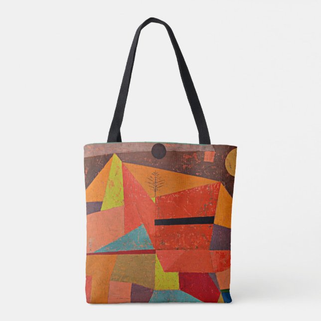 Klee - Joyful Mountain Landscape Tote Bag (Back)