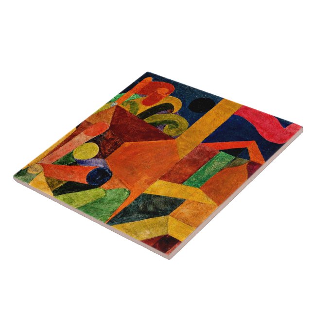 Klee - Landscape with Flags Tile (Side)