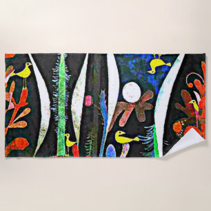 Klee - Landscape with Yellow Birds Beach Towel