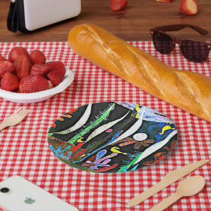 Klee - Landscape with Yellow Birds Paper Plate