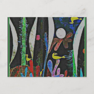 Klee - Landscape with Yellow Birds Postcard