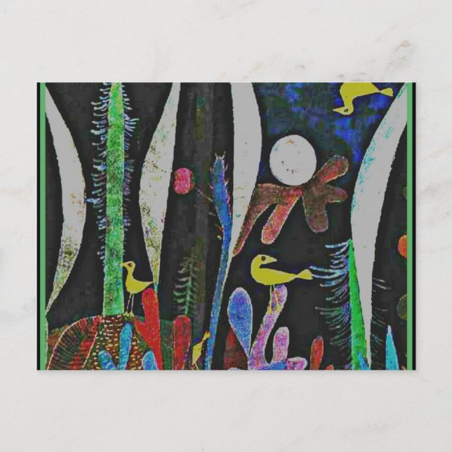 Klee - Landscape with Yellow Birds Postcard (Front)