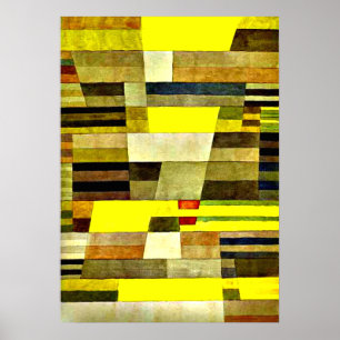 Klee - Monument, 1929 abstract artwork Poster