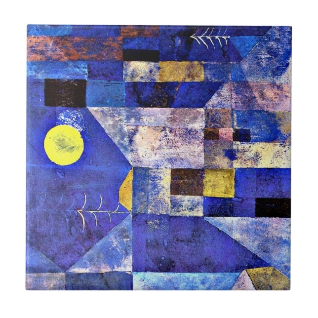 Klee - Moonlight, Paul Klee painting, Tile (Front)