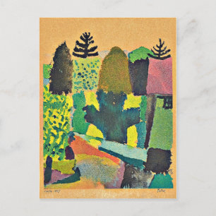 Klee - Park,  Holiday Postcard