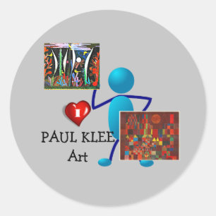 Klee - Paul Klee Art Classic Round Sticker