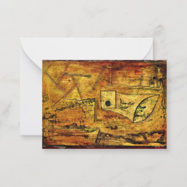 Klee - Pictorial Still Life, abstract art Card (Front)
