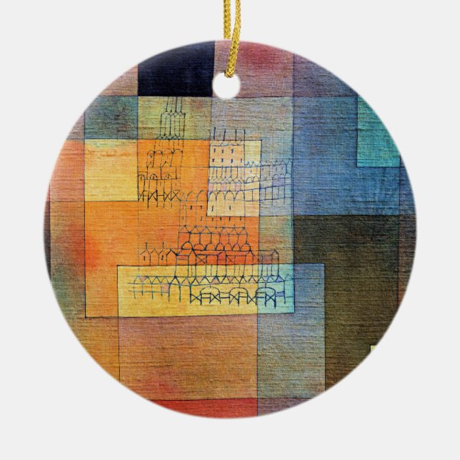 Klee - Polyphonic Architecture Ceramic Tree Decoration (Front)