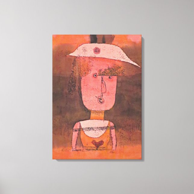 Klee - Portrait of Mrs. P. in the South Canvas Print (Front)