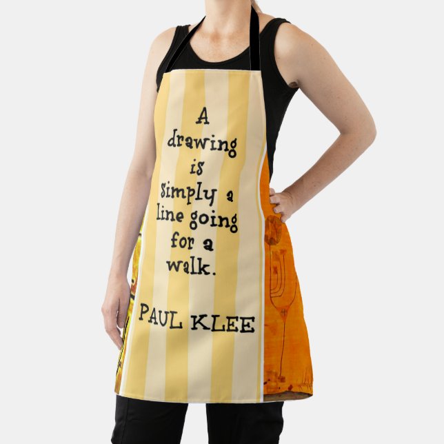 Klee - Quotation and Paintings Apron (Insitu)